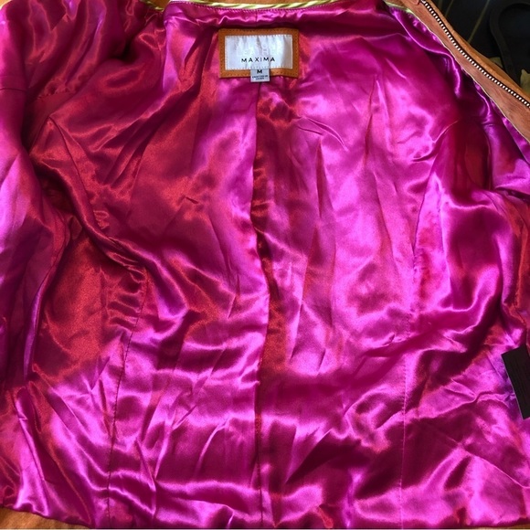 WILSON'S Leather Maxima, Burnt Orange Leather Coat size medium - Picture 7 of 8